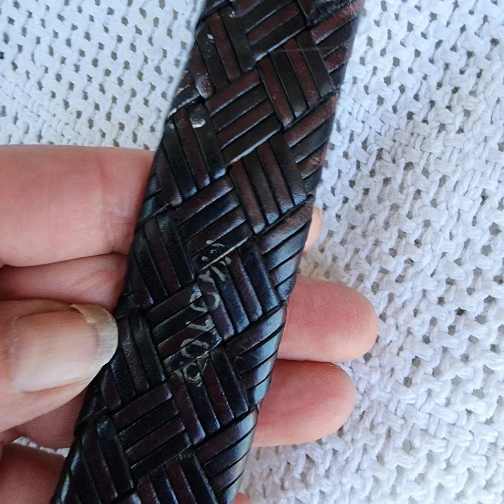 Brighton Onyx‎ Woven leather belt 40